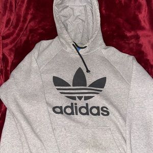 GREY ADIDAS HOODIE